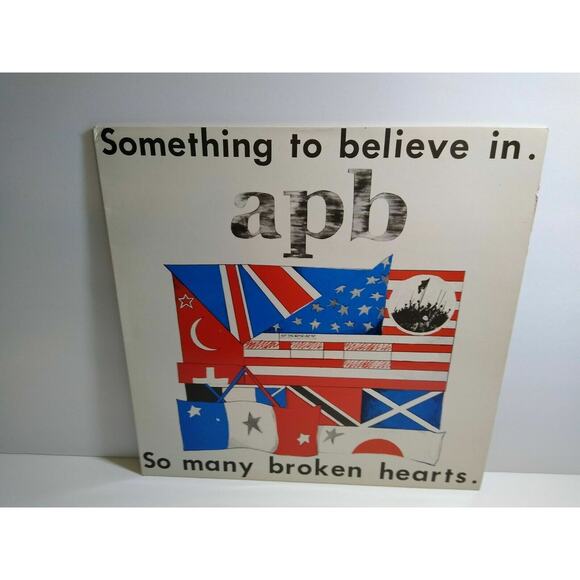 APB Something To Believe In 12" Vinyl Record 1985 UK Import Post-Punk New Wave - Picture 1 of 4
